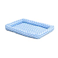 Midwest Quiet Time Bolster Blue Dog Bed