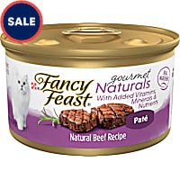 Fancy Feast Gourmet Naturals Beef Recipe Pate Wet Cat Food