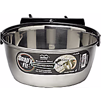 Midwest Snap'y Fit Stainless Steel Water & Feed Bowl for Dogs