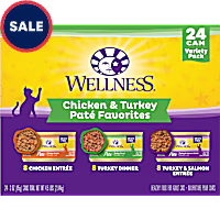 Wellness Complete Health Chicken & Turkey Pate Favorites Variety Pack Wet Adult Cat Food