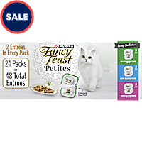 Purina Fancy Feast Gourmet Petites Gravy Collection, Break-Apart Tubs Wet Cat Food Variety Pack