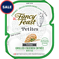 Fancy Feast Petites Grilled Chicken With Rice Entree Gourmet Gravy Wet Cat Food
