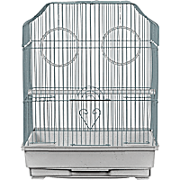 A&E Cage Company Ornate Top Cage in White