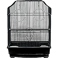 A&E Cage Company Ornate Top Cage in Black