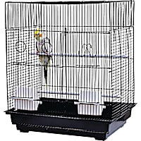 A&E Cage Company Black Flat Top Cage