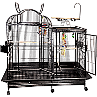 A&E Cage Company Black 4226 Split Level House Cage with Divider