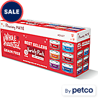 WholeHearted Grain Free Best Sellers Wet Cat Food Pate Variety Pack