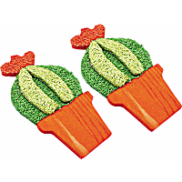 A&E Cage Company Nibbles Loofah Barrel Cactus Small Animal Treats