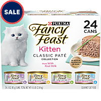 Fancy Feast Kitten Tender Ocean Whitefish, Turkey, Chicken and Salmon Feasts Wet Cat Food Variety Pack