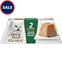 Fancy Feast Gems Mousse Pate With Chicken and Halo of Savory Gravy Wet Cat Food