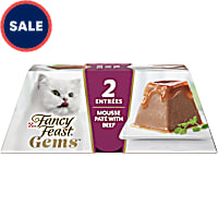 Fancy Feast Gems Mousse Pate With Beef and Halo of Savory Gravy Wet Cat Food