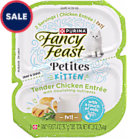 Purina Fancy Feast Petites Tender Chicken Entree Pate Gourmet Wet Kitten Food