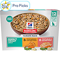 Hill's Science Diet Perfect Weight Pouch Chicken & Salmon Stew Wet Cat Food Variety Pack