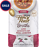 Purina Fancy Feast Broth Topper Seafood Bisque & Accents of Real Lobster Lickable Wet Cat Food