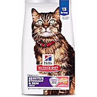 Hill's Science Diet Adult Sensitive Stomach & Sensitive Skin Salmon & Brown Rice Recipe Dry Cat Food