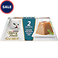 Purina Fancy Feast With Ocean Fish Gems Pate Mousse with Gravy Wet Cat Food