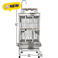 A&E Cage Company 24" x 22" Stainless Steel Play Top Cage