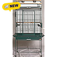 A&E Cage Company 32" x 23" Green HQ Play Top Cage
