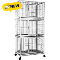A&E Cage Company 36" x 24" Platinum Triple cage