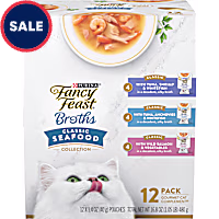 Fancy Feast Lickable Complement Classics Collection Broth Wet Cat Food Variety Pack