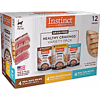 Instinct Healthy Cravings Grain Free Recipe Variety Pack Natural Wet Cat Food Topper
