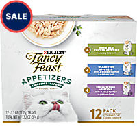 Fancy Feast Lickable Appetizers Grain Free Wet Cat Food Variety Pack