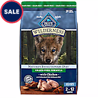 Blue Buffalo Wilderness High-Protein with Real Chicken Grain-Free, Natural Ingredients, Chicken for Puppy Dry Dog Food
