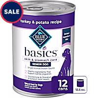 Blue Buffalo Basics Grain-Free, Turkey, Senior Wet Dog Food