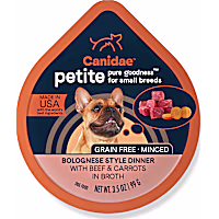 Canidae PURE Grain Free Petite Small Breed Bolognese Style Dinner with Beef and Carrots Wet Dog Food