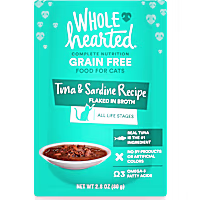WholeHearted Grain Free Tuna & Sardine Recipe Flaked in Broth Wet Cat Food