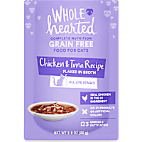 WholeHearted Grain Free Chicken & Tuna Recipe Flaked in Broth Wet Cat Food