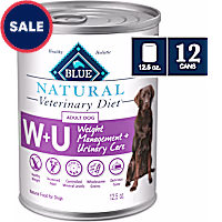 Blue Buffalo Natural Veterinary Diet Chicken W+U Weight Management + Urinary Care Wet Dog Food