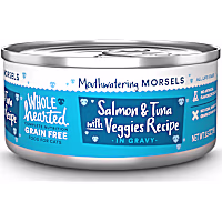 WholeHearted All Life Stages Grain-Free Salmon with Veggies Recipe Morsels in Gravy Wet Cat Food