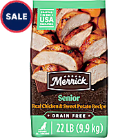 Merrick Grain Free Real Chicken & Sweet Potato Recipe Senior Dry Dog Food