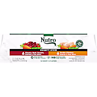 Nutro Hearty Stew Adult Natural Grain Free Cuts in Gravy Chicken & Beef, Tomato Variety Pack Wet Dog Food