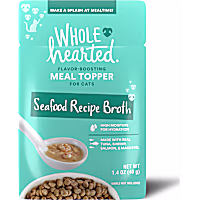 WholeHearted Seafood Recipe Broth Flavor-Boosting Wet Cat Meal Topper