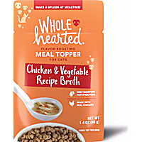 WholeHearted Chicken & Vegetable Recipe Broth Flavor-Boosting Wet Cat Meal Topper