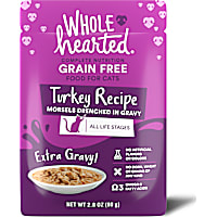 WholeHearted All Life Stages Grain-Free Turkey Recipe Morsels in Extra Gravy Wet Cat Food