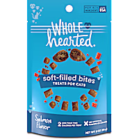 WholeHearted Salmon Flavor Soft-Filled Bites Cat Treats