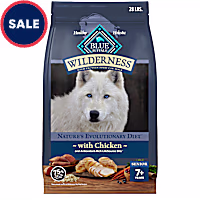 Blue Buffalo Wilderness High-Protein Chicken Recipe Natural Dry Food for Senior Dogs