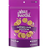 WholeHearted Culinary Cuts Burger Patties, Turkey Recipe Dog Treats