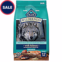 Blue Buffalo Wilderness Natural High Protein Plus Wholesome Grains, Salmon Adult Large Breed Dry Dog Food