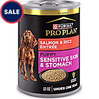 Purina Pro Plan Puppy Classic Sensitive Stomach and Skin with Salmon and Rice Entree Wet Dog Food