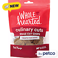 WholeHearted Beef Recipe Ridge Cut Chips Treats for Dogs