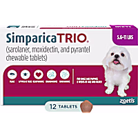 Simparica Trio for Dogs 5.6-11 lbs.