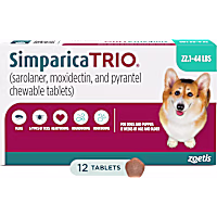 Simparica Trio for Dogs 22.1-44 lbs.