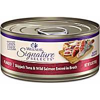 Wellness CORE Signature Selects Natural Grain Free Flaked Skipjack Tuna & Salmon Wet Cat Food