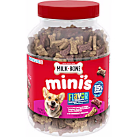 Milk-Bone Flavor Snacks Mini's Dog Biscuits, Flavored Crunchy Dog Treats