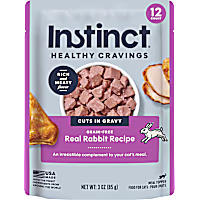 Instinct Healthy Cravings Grain Free Real Rabbit Recipe Natural Wet Cat Food Topper