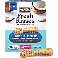 Merrick Infused With Real Coconut Fresh Kisses Small Dental Chews for Dogs